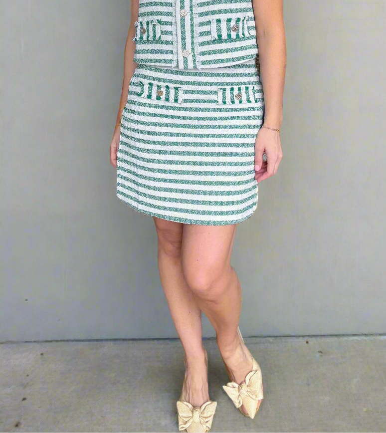 The Bonnie French Boucle Skirt