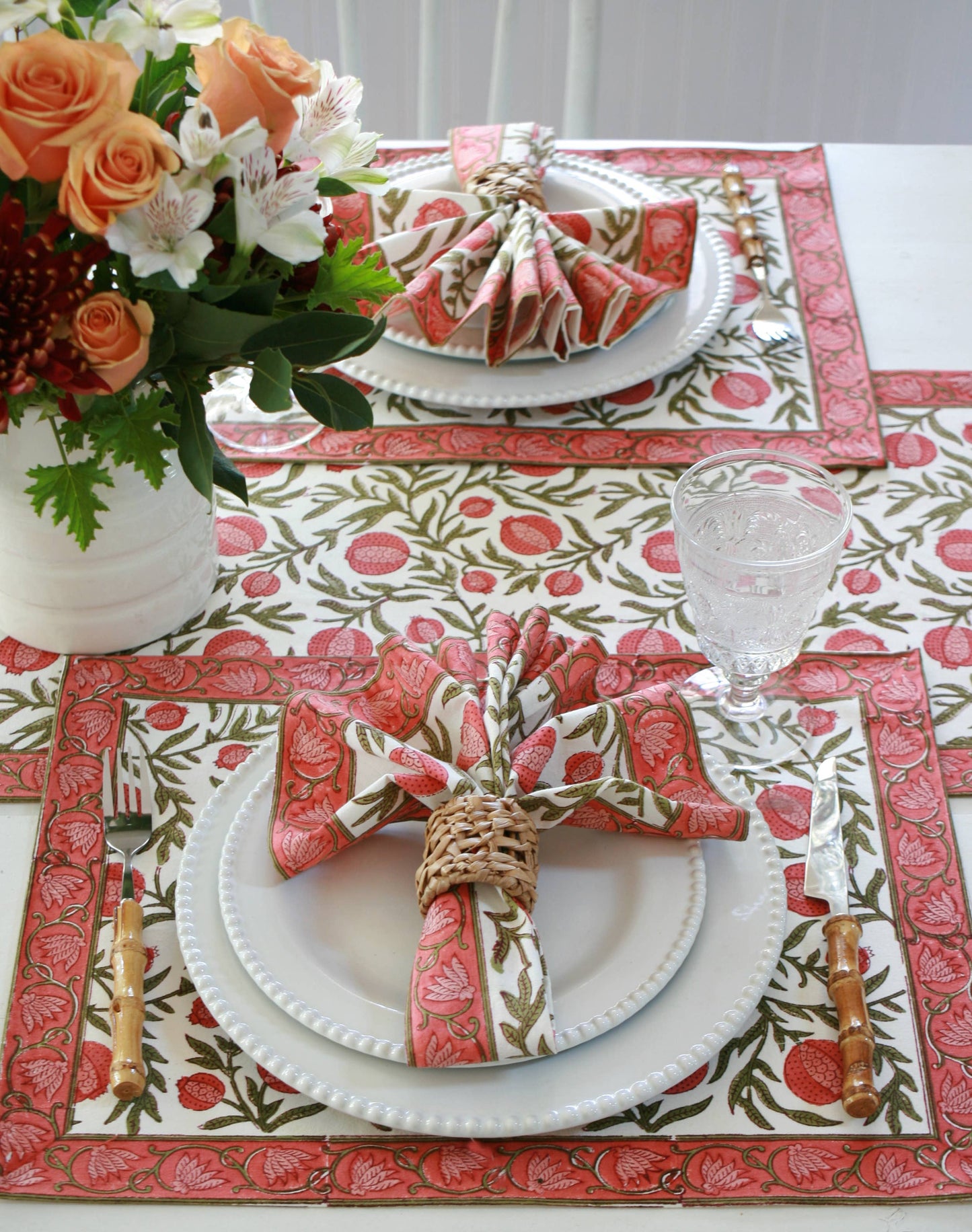 Placemat Pomegranate Red, Set of 4