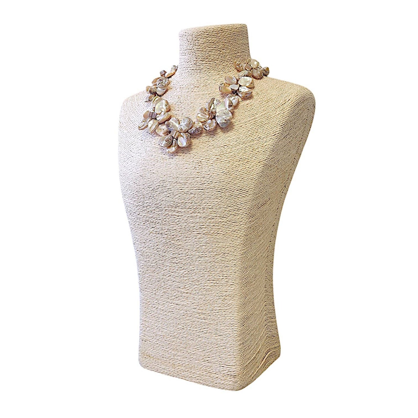 Mocha Flower Shell Necklace
