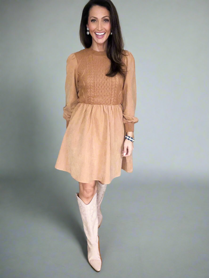 The Laney long sleeve sweater dress - FINAL SALE