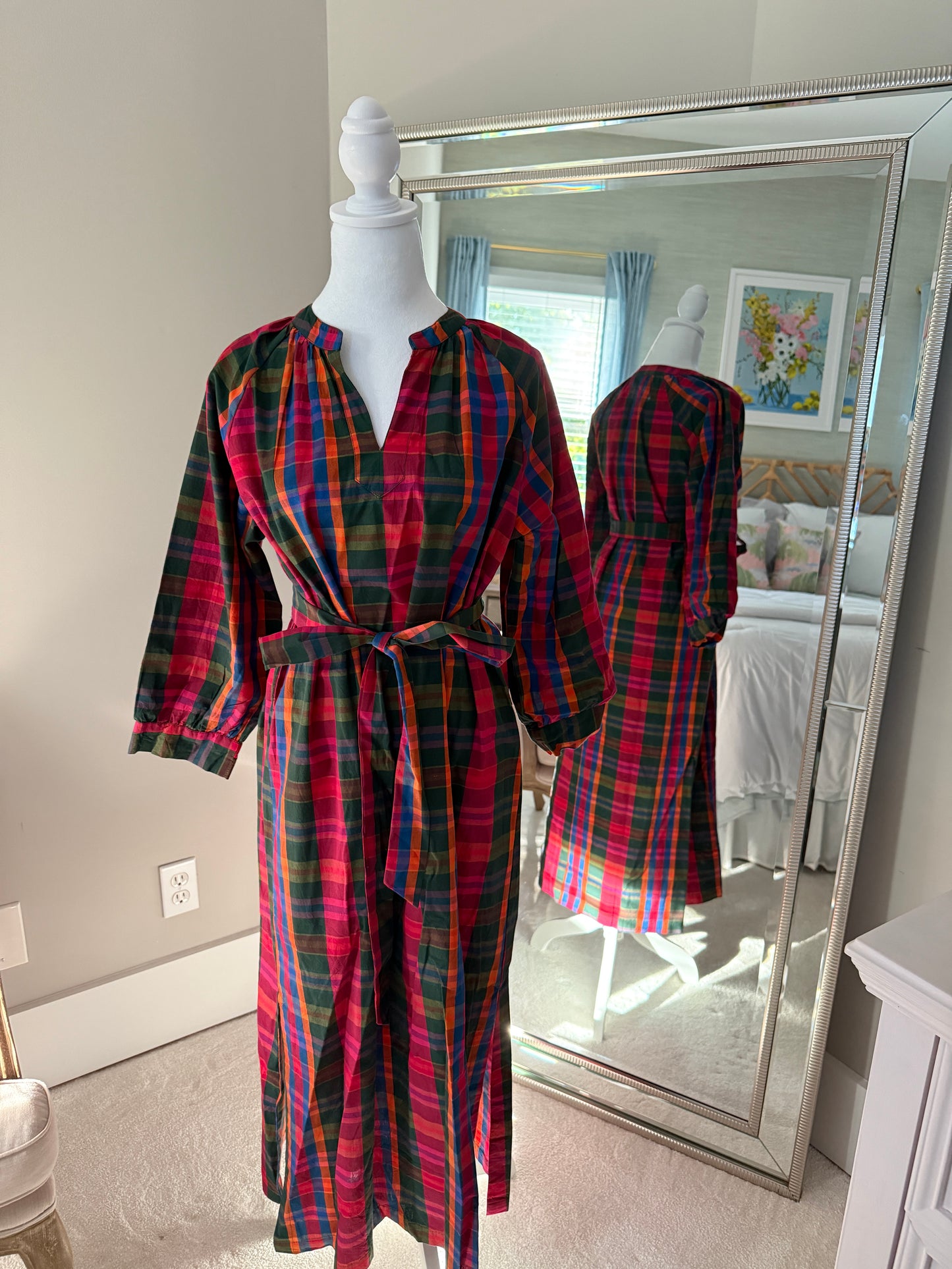 Tunic Fall Plaid Dress size small - FINAL SALE