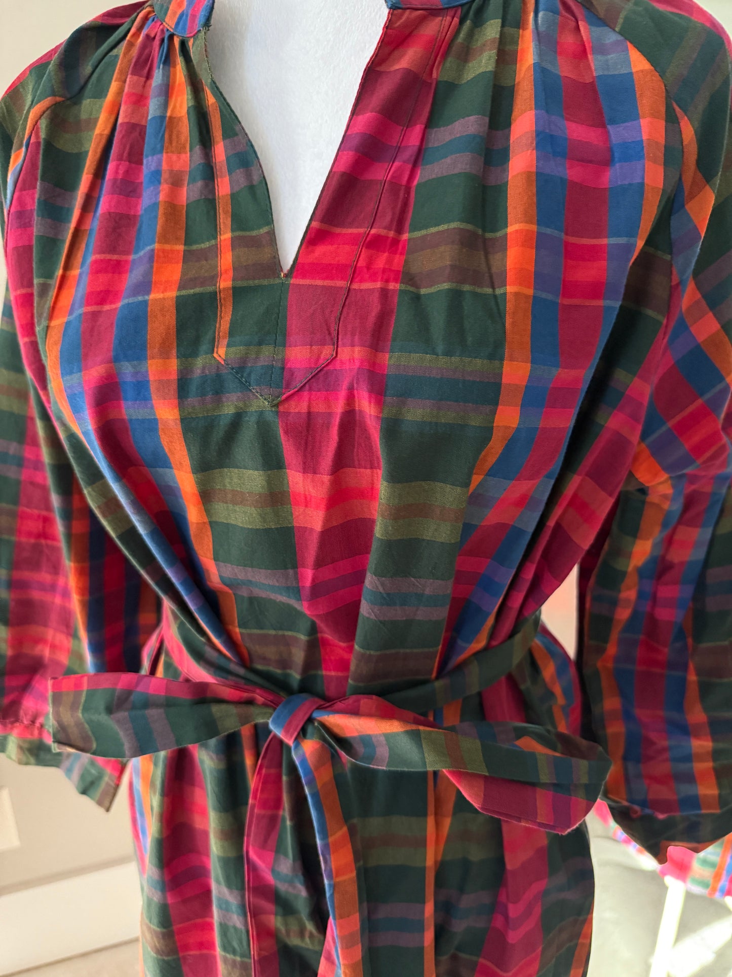 Tunic Fall Plaid Dress size small - FINAL SALE