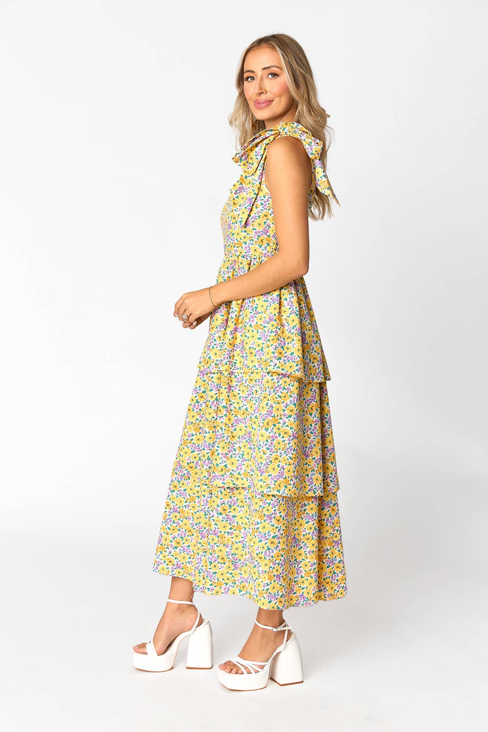 The Daisy tiered floral maxi dress