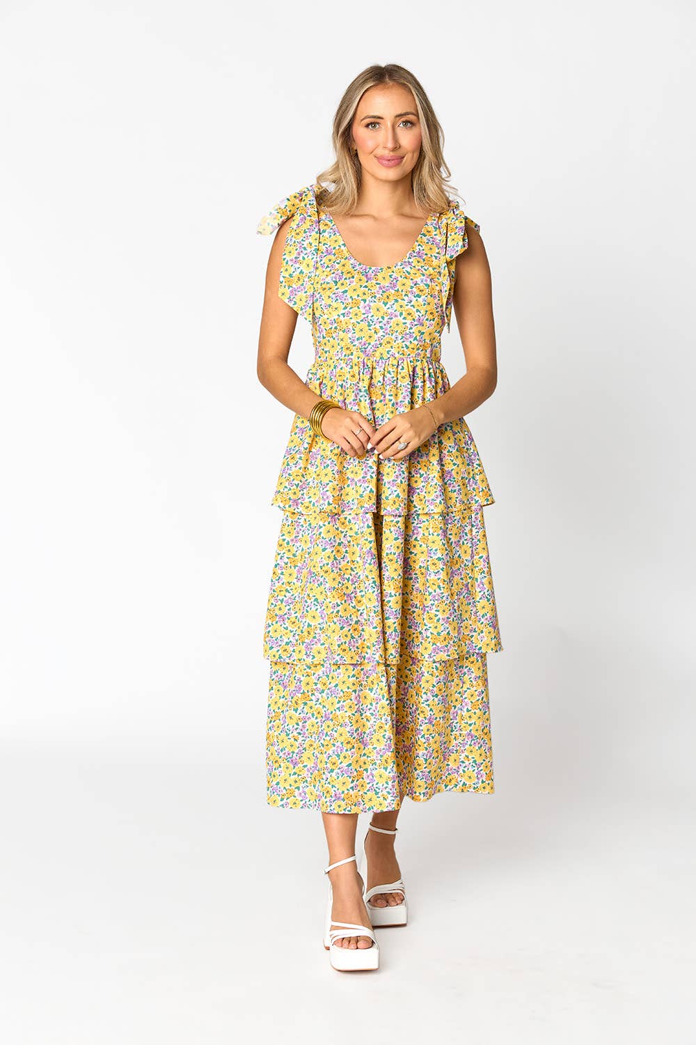 The Daisy tiered floral maxi dress