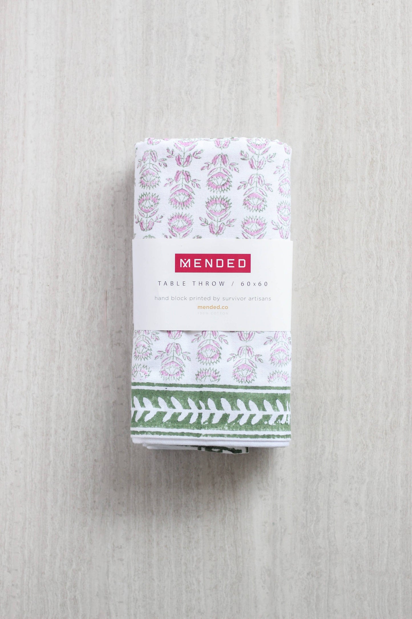 Table Throw - Protea, Sage & Lilac