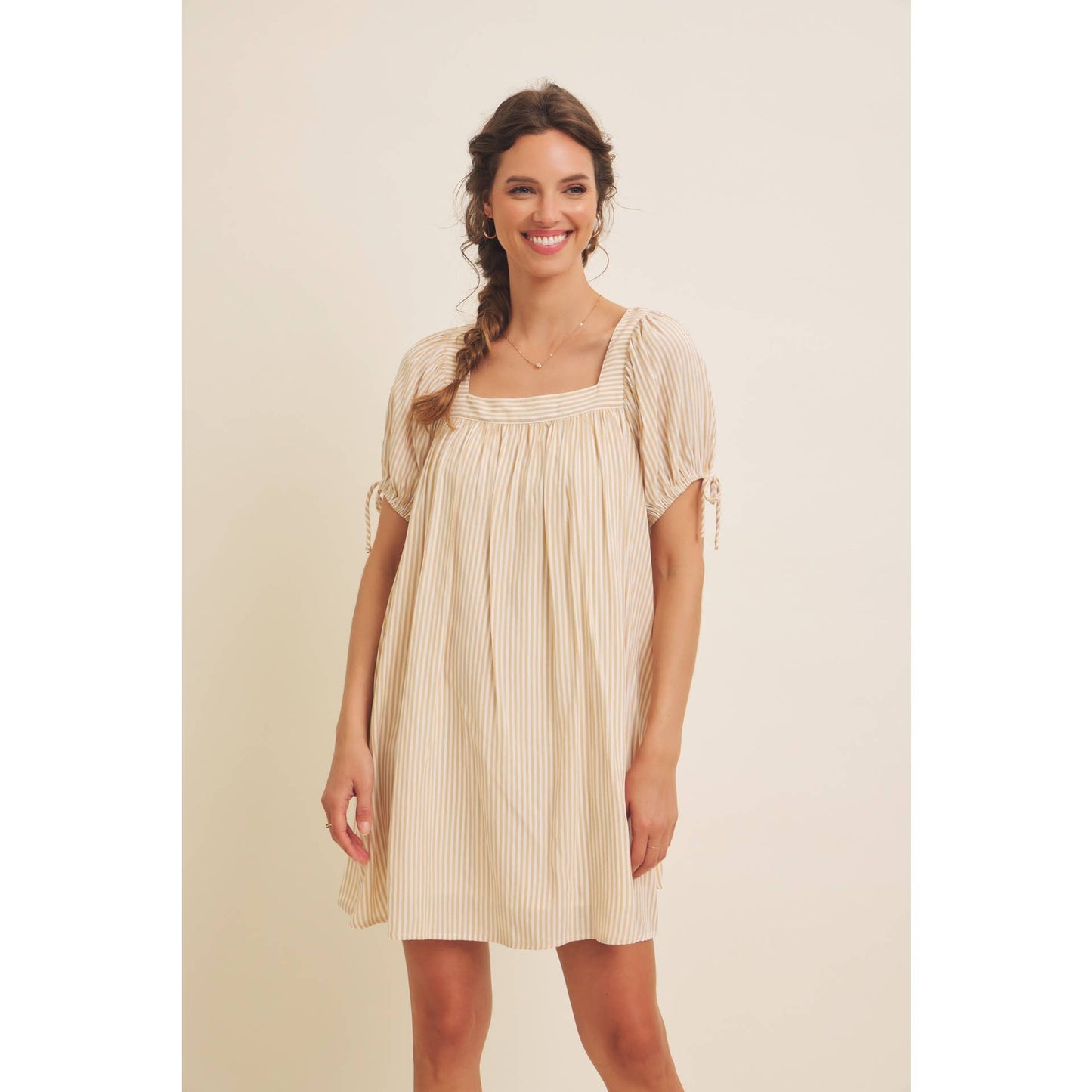 The Nadine Square Neck Lounge Dress