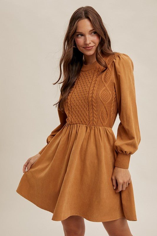 The Laney long sleeve sweater dress - FINAL SALE