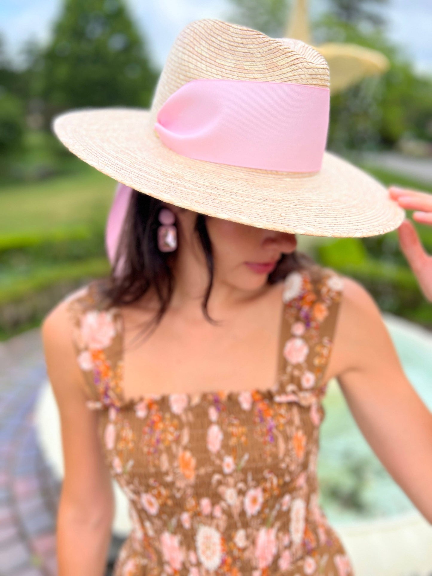 The Maeve Bow Maxi Dress Brown Chinoiserie