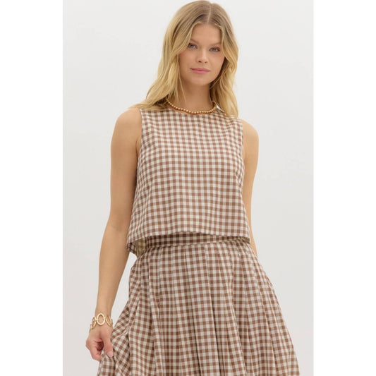The Hadley Gingham Top