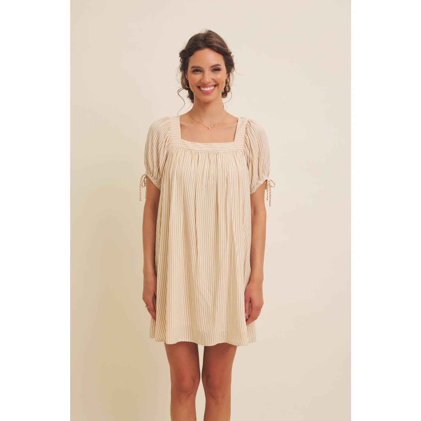 The Nadine Square Neck Lounge Dress