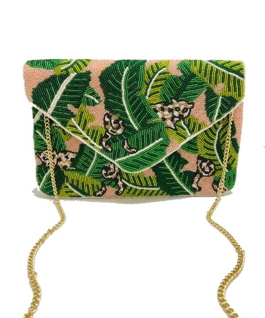 Palm Royale Beaded clutch