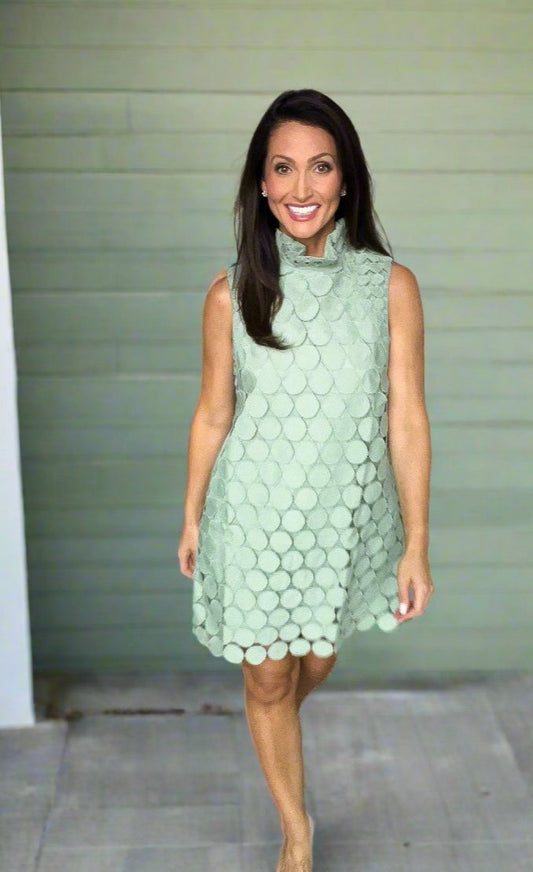 The Blair Dress Polka Dot Lace Halter Neck Sleeveless Dress -FINAL SALE