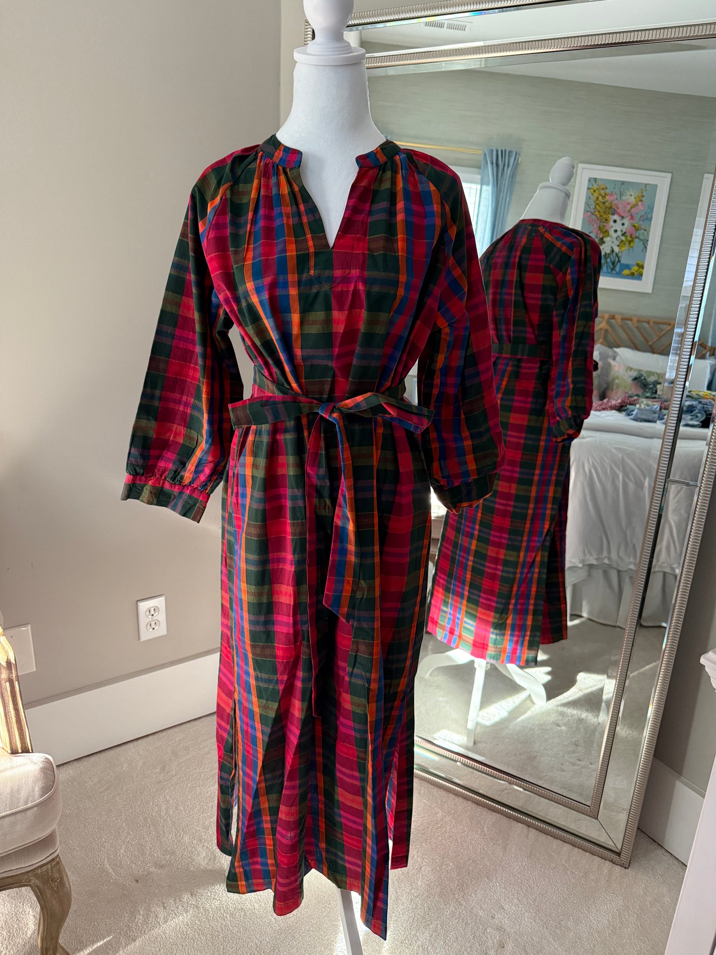 Tunic Fall Plaid Dress  size small - FINAL SALE