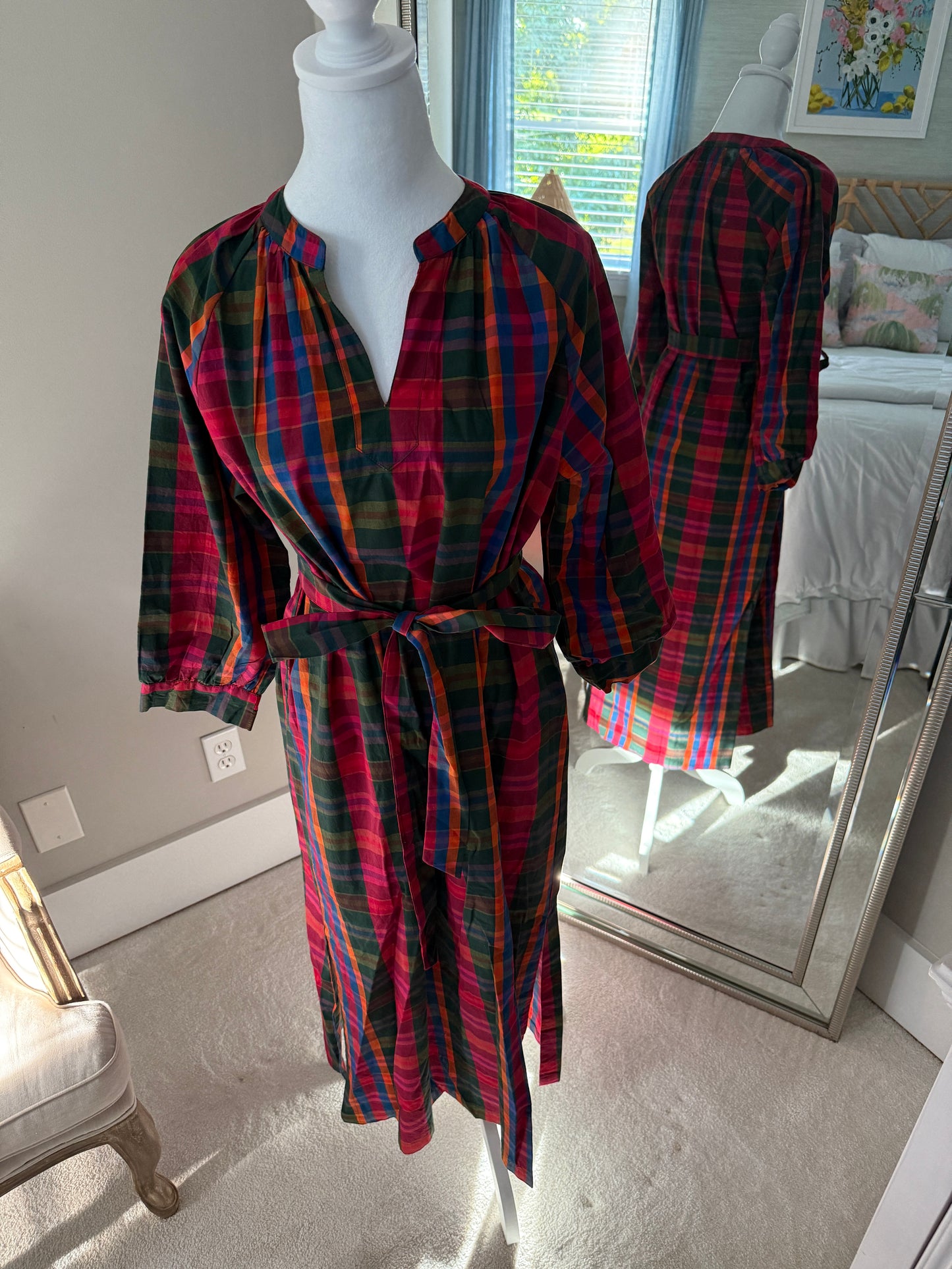 Tunic Fall Plaid Dress  size small - FINAL SALE