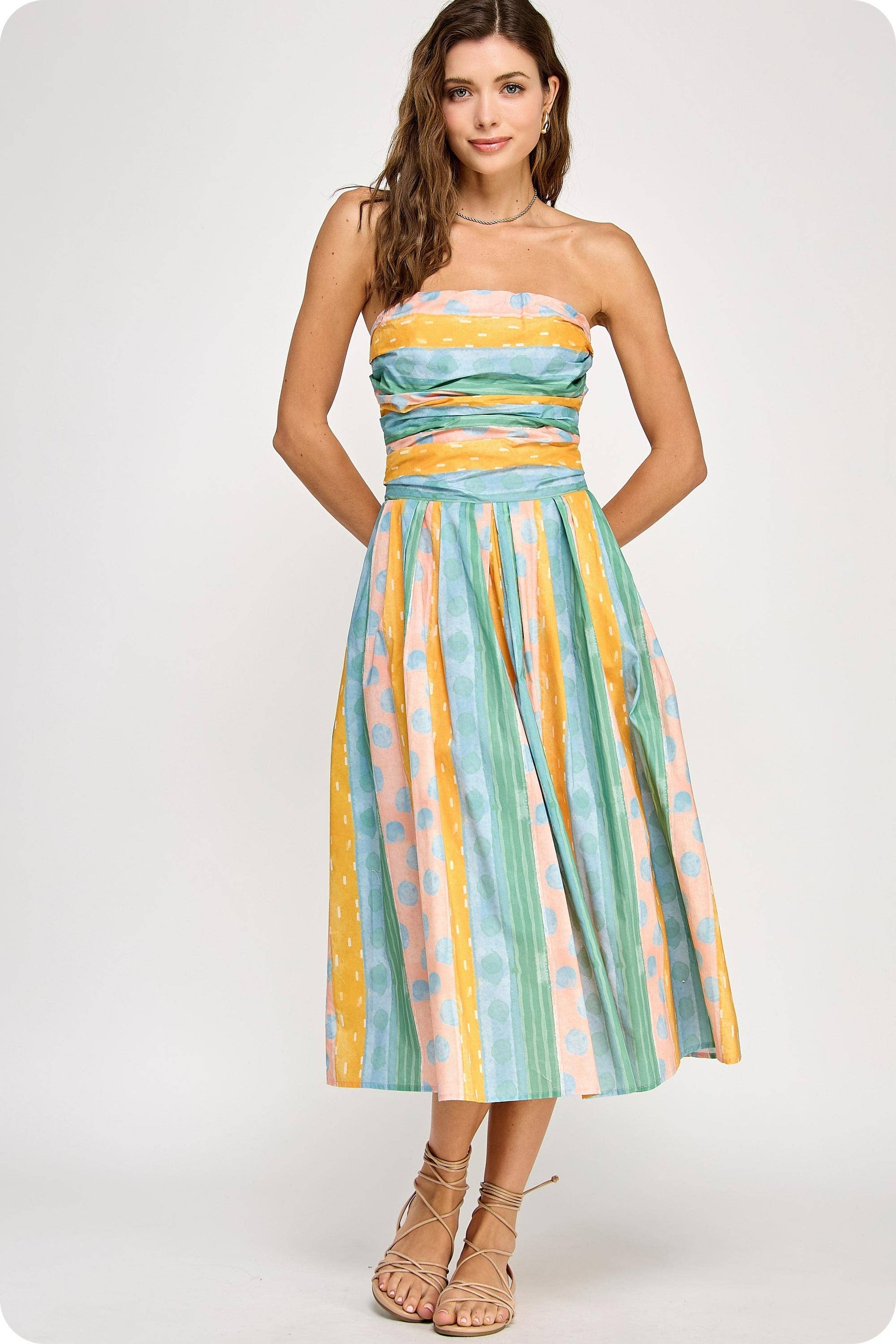 lulu midi dress LuLu Floral Midi in Ivory Large / Ivory