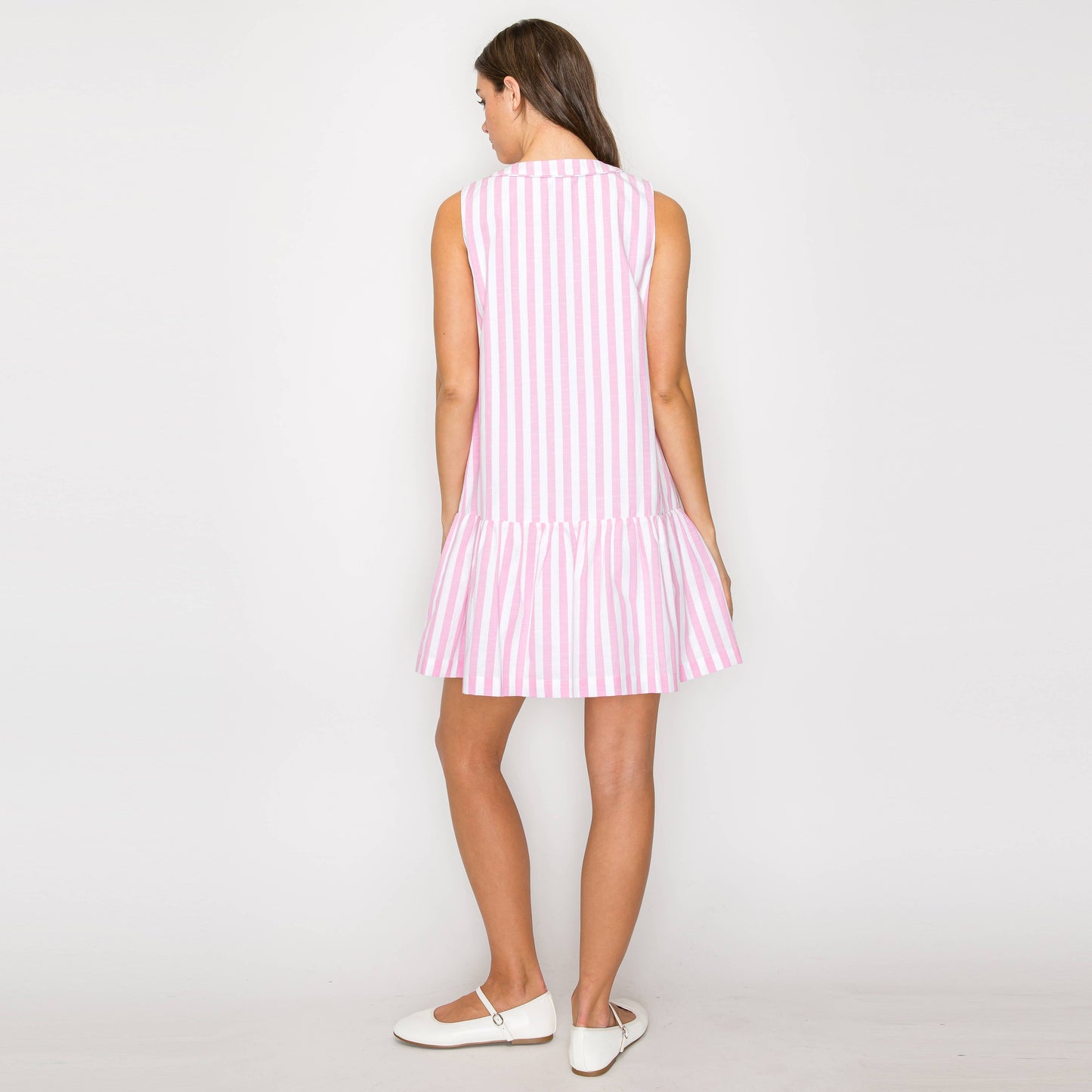 The Vivian Belted Stripe Dress