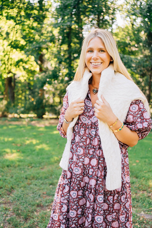 The Vale Cranberry Maxi Dress