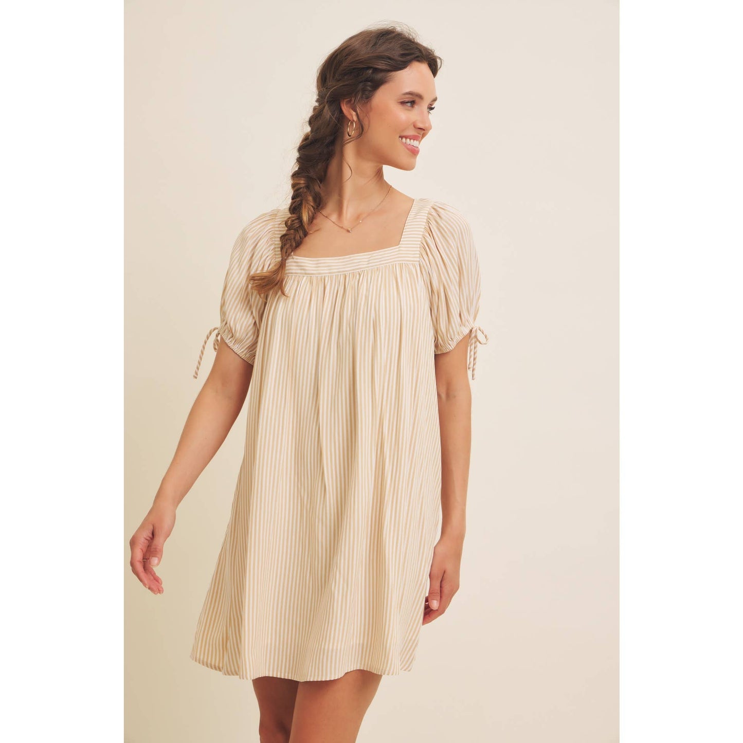 The Nadine Square Neck Lounge Dress