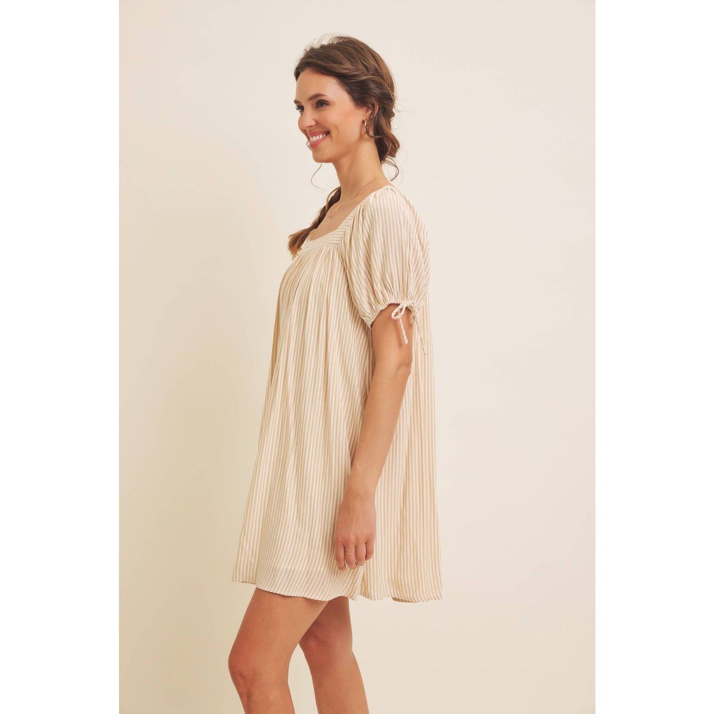 The Nadine Square Neck Lounge Dress